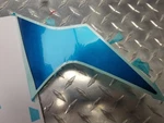 Kawasaki ZX6R Right Lower Fairing Decal Blue Pattern,lwr Cowl.,rh 56077-2203 New. Price: $60.00.