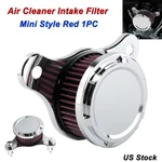 Chrome Air Cleaner Intake Red Filter For Harley Dyna Fxr Evo & Twin Cam 1993-17 New. Price: $39.99.