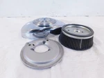 Harley Davidson Electra Glide Softail Air Intake Cleaner Housing W/ K&n Filter Used. Price: $79.95.
