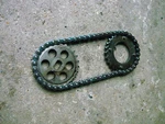 1986 Honda VF700 Magna Oil Pump Drive Sprockets Gears Chain 15134-MB0-010 Rare Used. Price: $25.49.