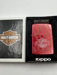 Vintage 2009 Harley Davidson Barbed Wire Candy Apple Red Zippo Lighter New B28. Price: $46.95.