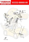 Yamaha Brg,cyl-cal Roller 131G Ky 93332-00008-00 Oem New. Price: $52.92.