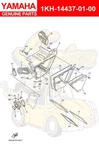 Yamaha Duct 1KH-14437-01-00 Oem New. Price: $44.56.