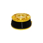 Aluminum Gold Air Cleaner Filter For Harley 04-17 Dyna Fxdb Fxdwg Fxdl New. Price: $159.95.