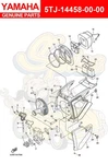 Yamaha Guide 5TJ-14458-00-00 Oem New. Price: $25.92.