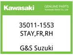 Kawasaki Oem Part 35011-1553 Stay,fr,rh New. Price: $122.88.