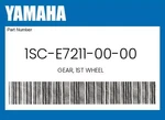 Yamaha Genuine Gear, 1ST Wheel 1SC-E7211-00-00 New. Price: $111.99.