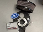 S&s Cycle Air Cleaner Kit, Stealth, Stock Bore, Mini Black Teardrop New. Price: $150.00.
