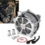 Rsd Chrome Air Cleaner Gray Intake Filter For Harley Dyna Fxdwg Road Glide King New. Price: $105.00.