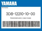 Yamaha Genuine Tensioner Assy, Cam Chain 3D8-12210-10-00 New. Price: $121.59.