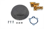 Wyatt Gatling Chrome Round Mesh Air Cleaner For Harley Davidson By V-twin 5.5" New. Price: $54.07.