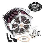 Rsd Air Cleaner Filter Kit For Harley Cvo Fat Boy Road Street Glide Flhx Fltrx New. Price: $101.46.