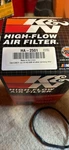 K &n High Flow Air Filter HA-2501 Brand New Honda Recon. Price: $51.00.