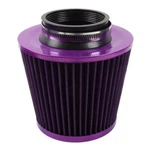 Purple 3" 76MM High Flow Inlet Cold Air Intake Cone Replacement Dry Filter New. Price: $15.99.