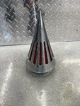 Chrome Cone -style A/ Small- For Cleaner/air Intake Harley Dyna Touring Mode Used. Price: $30.00.
