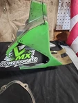 Kawasaki KX125 Airbox Assembly W/ Filter Cage & Bracket 11011-1403 1994 1997 Oem Used. Price: $50.00.