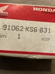 Oem Honda 91062-KS6-831 Jdm Bearing, Radial Ball (6004)CR125R, CR250R, CR500 New. Price: $7.96.