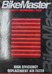 Bikemaster Air Filter Yamaha YFZR1, 02-03, Pn 457054 New. Price: $25.00.