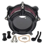 Cnc Black Air Cleaner Intake Filter For Harley Evo Twin Cam Dyna Softail Fatboy New. Price: $64.85.