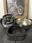 Harley 29134-83A Air Cleaner Back Plate/cover, Hd Super Glide Fxwg Fxrt Fxst Used. Price: $79.99.