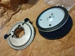 Harley Davidson 29478-05A, Oem Screamin Eagle Stage 1 Backing Plate Filter Used. Price: $50.00.