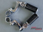 Genuine Harley Davidson Custom Highway Pegs + 360 Adjustable Mount Kit 1/4" Used. Price: $90.00.