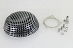 Wyatt Gatling Chrome Round Mesh Air Cleaner For Harley Davidson By V-twin New. Price: $97.29.