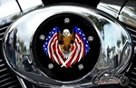 Harley Davidson Aluminum Twin Cam Air Cleaner Insert Cover Eagle Flag New. Price: $139.99.