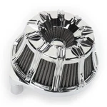 Arlen Ness Chrome Inverted 10-GAUGE Air Cleaner KIT-18-942 New. Price: $431.95.
