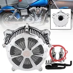 Rsd Air Cleaner Gray Intake Filter Kit For Harley Road King Classic Flhrci New. Price: $105.00.