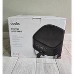 Cooks 6 Qt Digital Air Fryer 1700W 8 Programs 400F Timer Basket Black New. Price: $40.00.