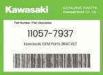 Kawasaki Genuine Bracket 11057-7937 New. Price: $21.00.