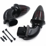 Glossy Black Dual Air Cleaner Red Filter Kit Intake For Suzuki Boulevard M109R New. Price: $130.00.