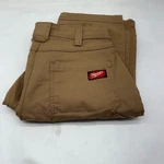 Milwaukee Men's 32 In. X 34 Khaki Cotton/polyester Work Pants With 7 Pockets New. Price: $49.99.