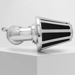 Stage 1 Chrome Gauge Cut Cone Air Cleaner For Harley Big Twin Softail Dyna Touri New. Price: $208.25.