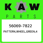 56069-7822 Kawasaki PATTERN,WHEEL,GREEN,4 560697822, New Genuine Oem Part. Price: $37.92.