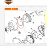 New Genuine Harley Air Cleaner Service Gasket 2007-2008 Cvo Dyna 29591-99. Price: $16.93.