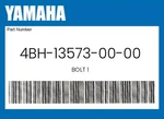 Yamaha Genuine Bolt 4BH-13573-00-00 New. Price: $20.46.