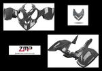 New Polaris Predator 500 Plastic Black Carbon Fiber Front And Rear Fender Set. Price: $758.75.