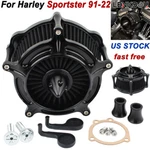 For Harley Turbine Air Cleaner Intake Filter Sportster XL1200 Iron 883 48 72 New. Price: $62.99.
