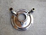 Harley M8 Softail Touring Arlen Ness Big Sucker Air Cleaner Backing Plate Chrome Used. Price: $65.00.