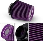 Purple Dry Filter Cold Air Intake Cone 3'' 76MM Inlet High Performance Us New. Price: $7.64.