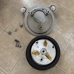 Harley Screamin Eagle High Flow Air Cleaner Backing Plate Filter Touring Softail Used. Price: $119.99.
