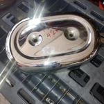 Harley Davidson Chrome Air Filter Cover (4IN Center BOLTS)F28 Used. Price: $23.80.