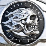 Harley Air Cleaner Insert Flaming Skull For Twin Cam Covers. ISTC-1 New. Price: $53.00.