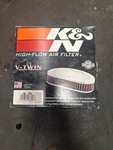 K&n High-flow Air Filter (HD-1396). New Old Stock Nos For 95-99 Harley-davidson. Price: $75.00.