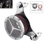 Chrome Air Cleaner Intake Filter For Harley Touring Road King Dyna Softail 93-15 New. Price: $43.97.