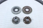 2001 Yamaha Grizzly 600 Rear Axle Nuts & Washers 90171-16048-00 90201-162L6-00 Used. Price: $25.00.