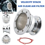 Chrome Velocity Stack Air Cleaner Intake Filter For Harley Sportster Softail Fxr New. Price: $35.99.