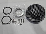 Wyatt Gatling - 5.5" Round Mesh Air Cleaner W/element Chrome Cv Or Efi Used. Price: $80.00.